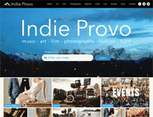 Tablet Screenshot of indieprovo.com